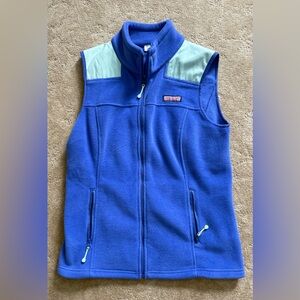 Vineyard Vines Blue Fleece Vest